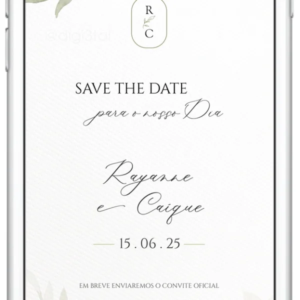 Save the Date - Folhagem